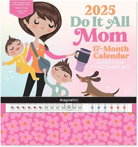 Family Planner Wall Calendar 2025 - Pearl Roslyn