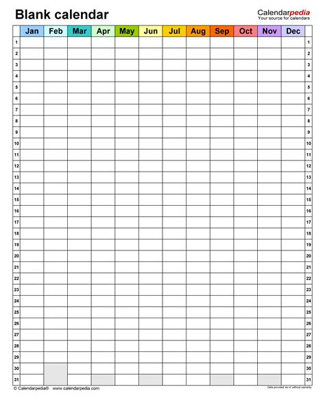 blank calendar with no dates example calendar printable - blank ...