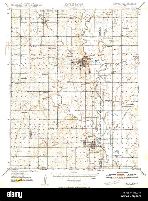 Oswego kansas map hi-res stock photography and images - Alamy