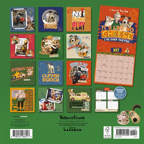 Calendar Club | 2025 Wallace & Gromit Wall Calendar