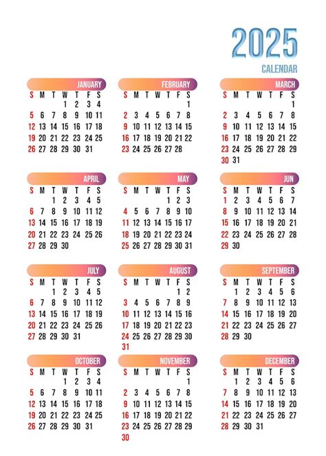 2025 Calendar Psd - Sora deberg