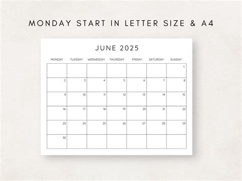 2024- 2025 Calendar Printable, Monthly Calendar 2024- 2025, Fillable ...