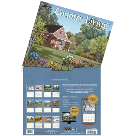 Country Living 2025 Wall Calendar by Colleen Eubanks - Calendars.com