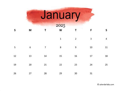 2025 Printable Mini Calendar - Free Printable Templates