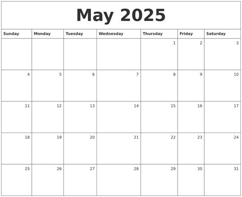 Kids Calendar May 2025 - Martha Thai