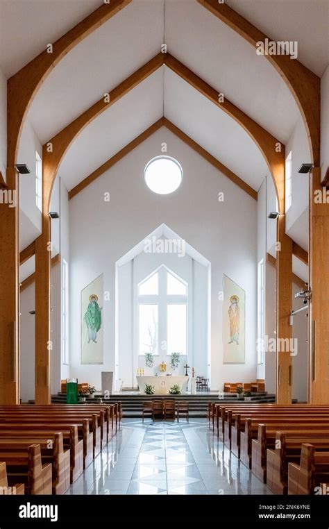 interiors and details in catholic church modern and simple catholic ...