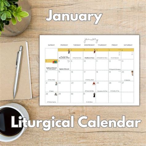 Kindling Liturgical Living: January Catholic Calendar - Kindling Wild