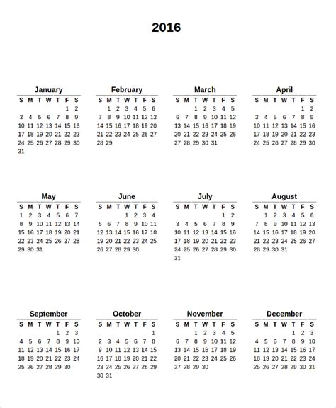 FREE 24+ Sample Calendar Templates in MS Word | PDF | Excel
