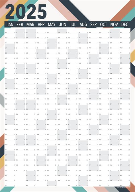 2025 Wall Planner - It's All Bright — The Native State