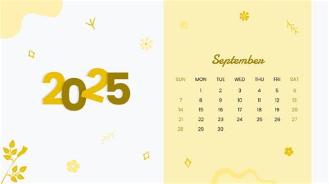 Free 2025 September Calendar Template For PowerPoint and Google Slides ...
