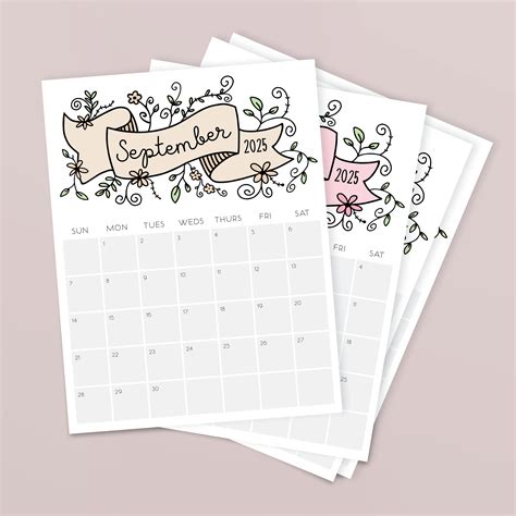 Printable 2025 Calendar - Etsy
