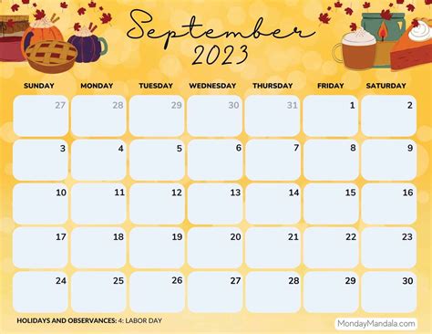 September 2025 Calendar (52 Free PDF Printables) | Cool calendars ...