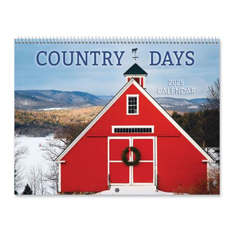 Country Days 2025 Wall Calendar | Colorful Images
