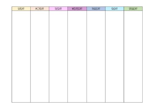 Free Printable Week Calendar Ten Free Printable Calendar | My XXX Hot Girl