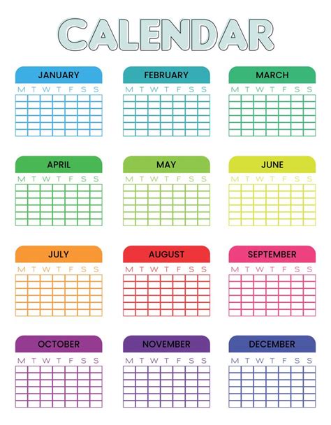 Monthly Calendar - 10 Free PDF Printables | Printablee | Monthly ...