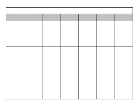 3 Month Calendar Printable