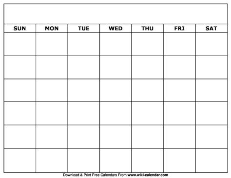 Extraordinary Blank Calendar Printable To Fill In | Monthly calendar ...