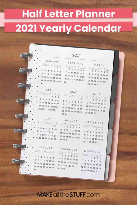 2021 Yearly Calendar Printable, Free Calendar Printable Pages