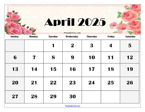 April 2025 Calendar Pdf Printable Free Pages - Lila Maddox
