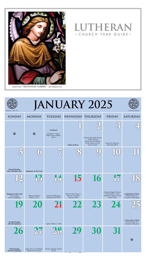 Lcms Church Year Calendar 2025-2025 - Joyce Malynda