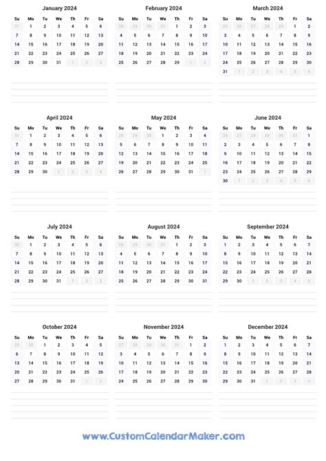 2025 Calendar 12 Month Planner Wall - Mackenzie Cole