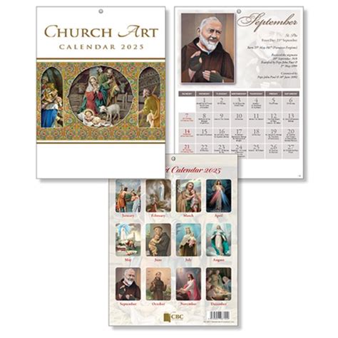 2025 Church Art Calendar, Traditional Nativity Scene Cover Designs A4 ...