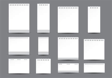Desktop Calendar Template 149891 Vector Art at Vecteezy