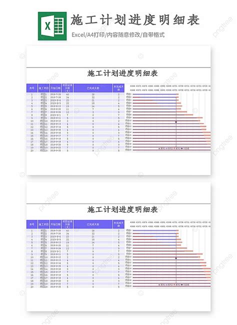 Excel Template Of Construction Schedule Template Download on Pngtree