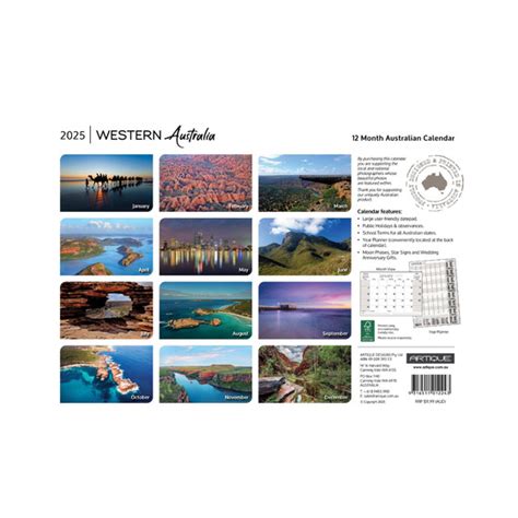 Western Australia 2025 Calendar - Notebooks and diaries