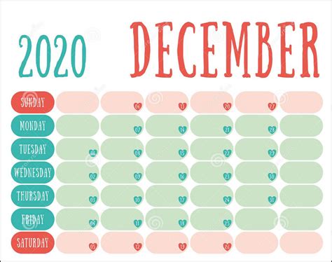 cute design calendar december 2020 | Calendar printables, Calendar ...