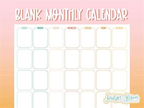 Editable Calendar Template for Easy Typing and Organization