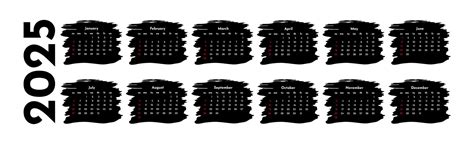 Premium Vector | Calendar for 2025 isolated on a white background