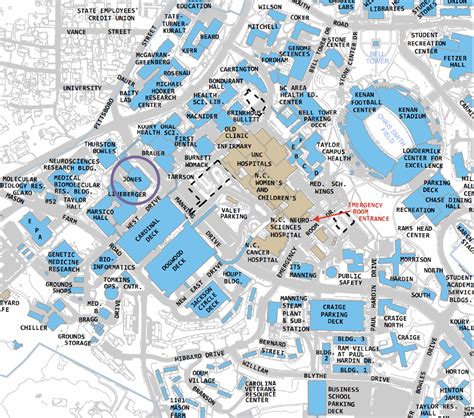 University Of North Carolina Chapel Hill Campus Map - Corina Charmaine