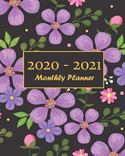 2020-2021 Monthly Planner: 2 Year Monthly Planner Calendar Schedule ...