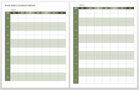 perfect blank 7 day calendar template get your calendar printable ...