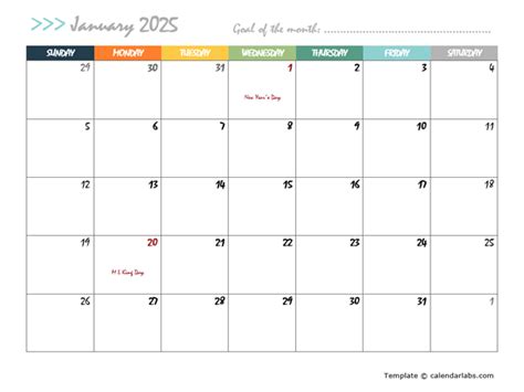 2025 Free Large Wall Calendar - Free Printable Templates