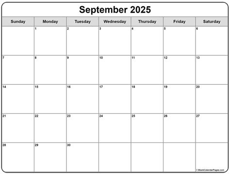 September 2025 calendar | free printable calendars