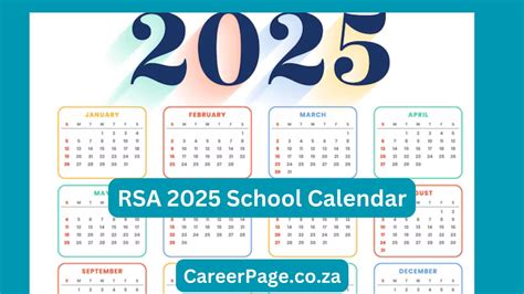 When is School Opening in 2025 | RSA School Calendar for 2025