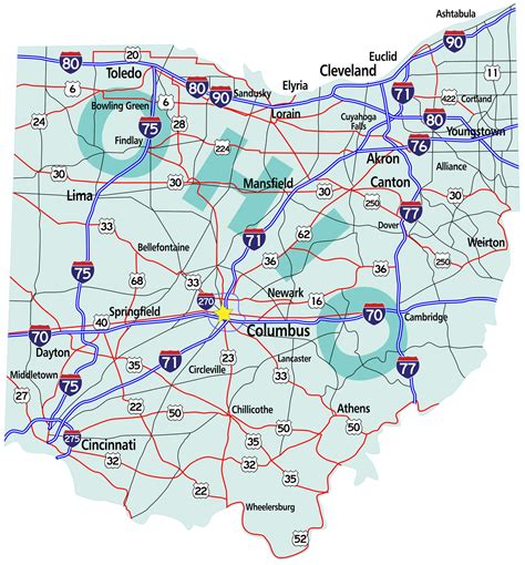 Ohio Map - Guide of the World