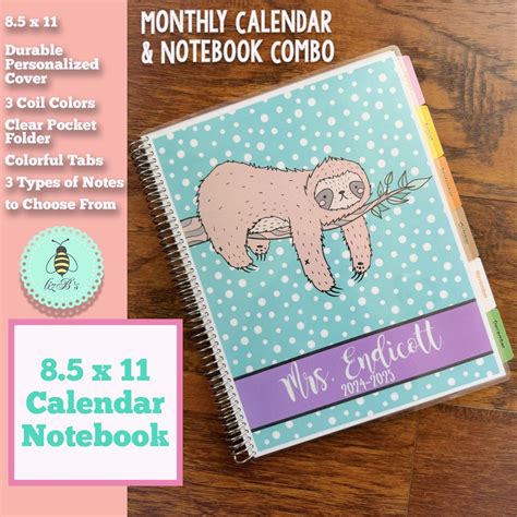 2025 Monthly Calendar & Notebook Calendar Notebook Dot Grid Paper Lined ...