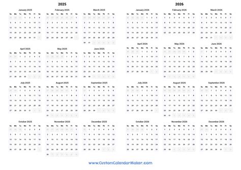 2025 Calendar At A Glance With Holidays Free - Layla Marie