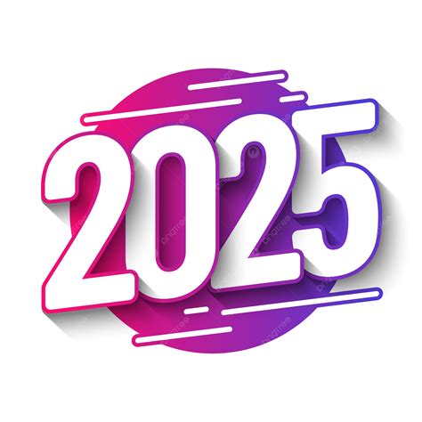 Gradient White 2025 Vector, Gradient, 2025, Year PNG and Vector with ...