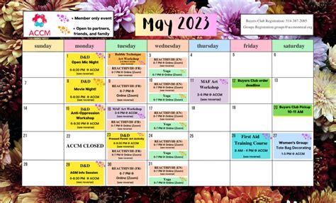 MAY CALENDAR - accmontreal.org - accmontreal.org