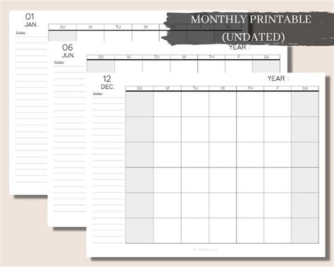 Monthly Calendar Printable | Monthly calendar printable, Calendar ...