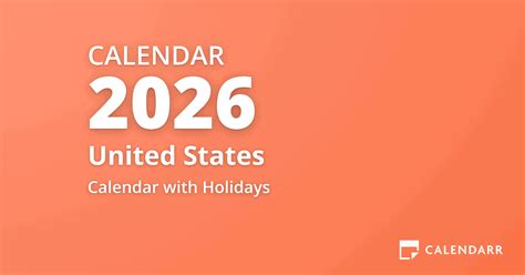 Calendar for 2026 (With Holidays) - Calendarr