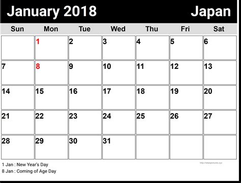 Typable Calendar - Customize and Print