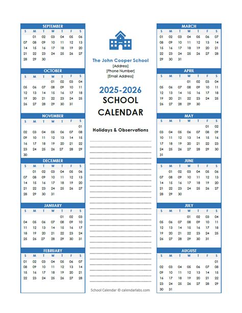 2025 Yearly Free Editable School Sep-Aug Calendar - Free Printable ...