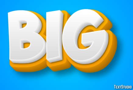 Big Text Effect and Logo Design Word