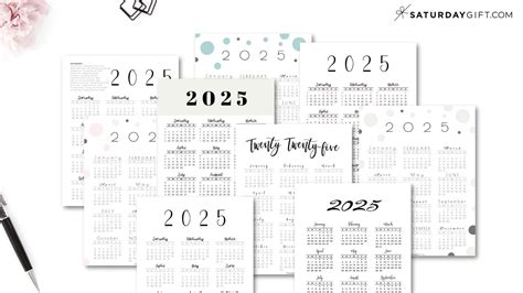 Week numbers for 2025 - What week is it? | SaturdayGift