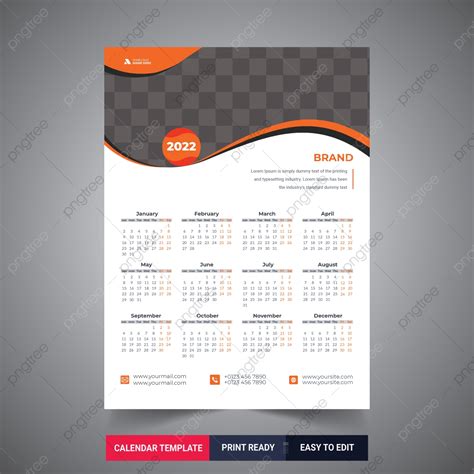 2022 Calendar Printable One Page